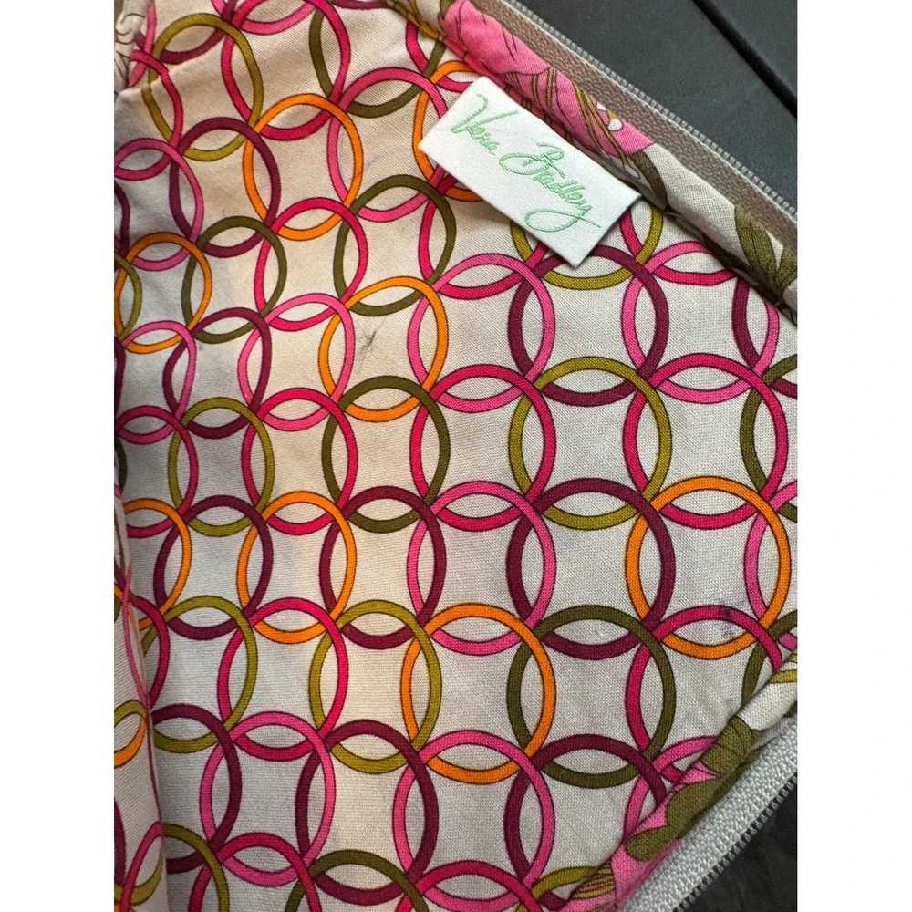 Vera Bradley Quilted Floral Tablet Sleeve Pink Orange Retro Tech Case Padded